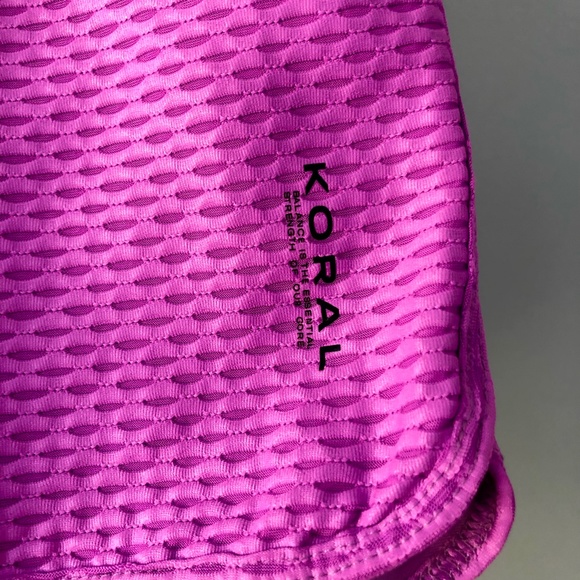 ❤️ KORAL Flex Fold Over Netz Shorts Wild Orchid Purple Pink Medium - Picture 9 of 11
